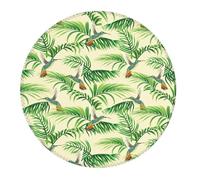 Alfombrilla de mouse pequeña para juegos, diseño de colibrí, hoja de palmera, verde, base de goma, alfombrilla de escritorio con bordes cosidos, alfombrilla de mouse para laptop, teclado de PC