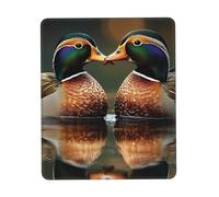 Alfombrilla de mouse personalizada con hermoso reflejo, retrato de pareja de animales, diseño único para juegos y oficina, impresión a todo color, base de goma antideslizante, perfecta para