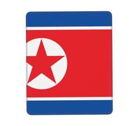 Alfombrilla de mouse personalizada con la bandera de Corea del Norte, diseño único para juegos y oficina, impresión a todo color, base de goma antideslizante, perfecta para computadoras portátiles y