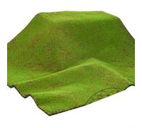 Alfombrilla de musgo sintético realista para decoración de interiores y exteriores, perfecta para salas de estar, jardines y patios (musgo base roja)