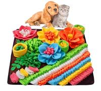Alfombrilla de olfateo para Perros, Interactivo para Mascotas, 50 x 50 cm, tapete de olfato, alimentador de alimentación Lenta, del estrés para Accesorio de Entrenamiento, Cachorros y