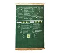 Alfombrilla de oración bilingüe con instrucciones para salah y meditación, antideslizante, superficie de franela, capa de esponja, para iglesia, dormitorio, salón (A, 80 x 120 cm)