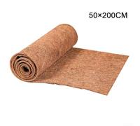 Alfombrilla de palma de coco para reptiles, alfombrilla de fibra de coco para terrarios cortable para ajuste personalizado (50 x 200 cm)