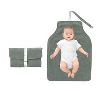 Alfombrilla de pañales flexible impermeable acanalada para viajes densos, 31 x 20 cm, soporte de TPU simple, almohadilla de alteración de pañales acanalada