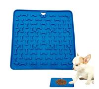 Alfombrilla de para Perros - Alfombra Antideslizante de Silicona con ventosas, 18,8 x 18,8 cm Base para Comida antiaburrimiento adiestramiento premios Cachorros nutrición