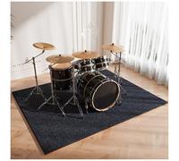 Alfombrilla de piano de piso, alfombra absorbente de sonido, alfombra antideslizante de 6 mm para insonorización y absorción de golpes, alfombrilla de práctica para batería electrónica