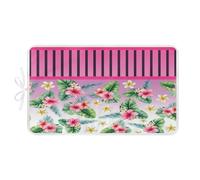 Alfombrilla de Planchado Flores Rosadas Tropicales Manta de Planchar Reflejan Calor y Vapor Lavable Antideslizante Tabla de Planchar Plegable Portátil para Viajes Familiares 80x50cm (2 Pieza)