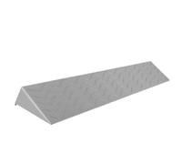 Alfombrilla de plástico portátil para rampa de umbral de Puerta, Alfombrilla para rampa de Interior doméstica, escalón de Escalera, Amarilla, 1 Pieza(Gray,39.37 * 7.87 * 3.74in)