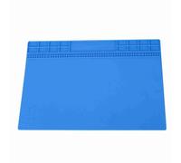 Alfombrilla de Plataforma de Mantenimiento de Computadora para Teléfono Resistente Al Calor de 350 Mm X 250 Mm con Rejilla de Almacenamiento Almohadilla de Silicona Antialtas
