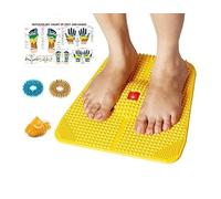 Alfombrilla de potencia de acupresión con imanes Pirámides de N para alivio del dolor útil para dolor en el talón - rodilla dolor - dolor en la pierna - ciática - Cramps - migraña - depresión con acupresión salud productos de cuidado - economía
