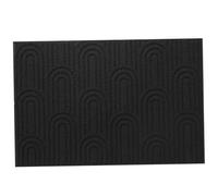 Alfombrilla de puerta de entrada 19.7 x 31.5 Mat de puerta negra sin deslizamiento Control de interiores Contratación de interior Bienvenido de bienvenida para el piso resistente para la entrada al a