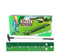 Alfombrilla de putting - Kit verde de práctica al aire libre | Equipo portátil de entrenamiento de golf para interiores y exteriores, camping, cumpleaños, día del niño, práctica de habilidades, uso