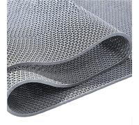 Alfombrilla de PVC antideslizante de 5 mm de grosor, para zona húmeda comercial, para ducha y piscina, uso en interiores y exteriores, color gris, 120 x 500 cm, ideal para seguridad y comodidad