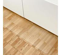Alfombrilla de PVC C para silla de oficina de 1,5 mm para suelos de madera dura, protege contra arañazos, ideal para sillas de escritorio en casa, juegos, sala de estar, cocina (tamaño: 160 x 170 cm)