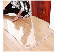 Alfombrilla de PVC transparente para silla, 75 x 120 cm, protector de suelo impermeable para oficina y hogar, tapete de escritorio transparente (29.5 x 47.2 pulgadas)