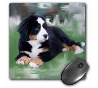 Alfombrilla de rat n 3dRose LLC, 8 x 8 x 0,25 pulgadas, Perro de monta a bern s (mp_4038_1)