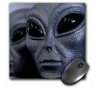 Alfombrilla de rat n 3dRose LLC de 8 x 8 x 0,25 pulgadas, con cabezas de extraterrestres plateadas, Roswell, Nuevo M xico, Julien McRoberts (mp_9