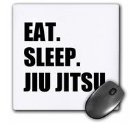 Alfombrilla de rat n 3dRose LLC de 8 x 8 x 0,25 pulgadas, Eat Sleep Jiu Jitsu - Arte marcial japon s - Ju Jutsu Jujutsu Jujitsu - (mp_180413_1)