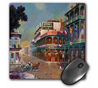 Alfombrilla de rat n 3dRose LLC de 8 x 8 x 0,25 pulgadas, Pintura de la vieja Nueva Orleans (mp_80505_1)