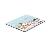 Alfombrilla de rat n ""Caroline's Treasures Merry Christmas Boyero de Berna"", multicolor, 7,75 x 9,25 (BB2367MP)