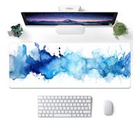 Alfombrilla de rat n japonesa ProbTis, color blanco, grande, con dise o de flor de cerezo, XL, con base de goma antideslizante, protector de escr