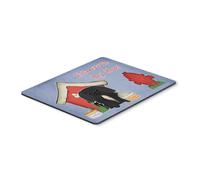 Alfombrilla de rat n negra pequin s de la colecci n Caroline's Treasures Dog House, multicolor, 7,75 x 9,25 (BB2861MP)