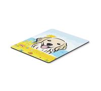 Alfombrilla de rat n o salvamanteles multicolor ""Caroline's Treasures Golden Retriever Summer Beach"" (BB2073MP)