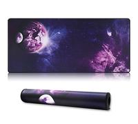 Alfombrilla de rat n profesional Cmhoo XXL grande para juegos de ordenador (35,4 x 15,7 x 0,1 pulgadas, Sky Planet)