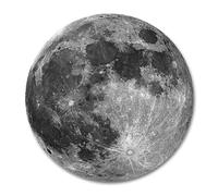Alfombrilla de rat n redonda Smooffly Moon con dise o de moda de luna gris tierra y goma de 20 cm