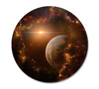 Alfombrilla de rat n redonda Smooffly Planet, dise o de galaxia, nebulosa, planeta espacial, de goma antideslizante