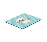 Alfombrilla de rat n/salvamanteles/alfombrilla de rat n pequin s azul con dise o de cuadros de Caroline's Treasures (BB1159MP)