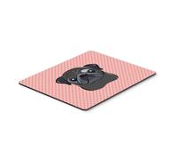 Alfombrilla de rat n/salvamanteles con dise o de carlino rosa y negro de Caroline's Treasures (BB1263MP)