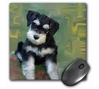 Alfombrilla de rat n Schnauzer miniatura de 8 x 8 x 0,25 pulgadas de 3dRose LLC (mp_4158_1)