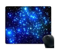 Alfombrilla de rat?n Smooffly Galaxy Azul Personalizada Rect?ngulo Antideslizante de Goma Mo