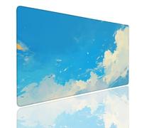 Alfombrilla de Ratón 1000x500x4mm Alfombrilla Ratón XXL Gaming Tapete Protector Escritorio Impermeable Antideslizante, Mousepad Grande Desk Mat, Tapete Rato, Mouse Pad Alfombra Raton Gaming Square (1)