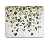Alfombrilla de Ratón 180 x 230 x 3 mm, Mouse Pad con Base de Goma Antideslizante, Superficie de Tela Suave y Lavable, Seguimiento Preciso para Ordenador PC, Portátil y Oficina - Verde & Amar XS#311
