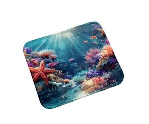 Alfombrilla de Ratón 230x180x3mm Estrella mar Coral-2, Desk Mat 0m0-236 | Superficie de Poliéster Suave, Cómoda y Duradera - Alfombrillas de Escritorio para Ordenador, Portátil, Oficina y Hogar