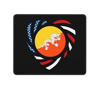 Alfombrilla De Ratón 25X30CM, Amamos A Estados Unidos Y Bután por Siempre Mouse Pad Antideslizante Desk Mat Portátil Tapete Escritorio para Oficina Trabajo Escritorio