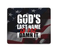 Alfombrilla De Ratón 25X30CM, El Apellido De Dios No Es Maldita Sea Alfombra Raton Antideslizante Tapete Escritorio Portátil Mouse Pad para Oficina Escritorio Trabajo