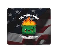 Alfombrilla De Ratón 25X30CM, Esta Pequeña Luz Mía: El Basurero En Llamas Mousepad Duraderos Desk Mat Lavable Tapete Escritorio para Trabajo Ordenador Oficina
