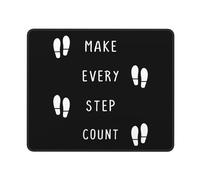 Alfombrilla De Ratón 25X30CM, Haz Que Cada Paso Cuente Mouse Pad Antideslizante Mousepad Portátil Desk Mat para Escritorio Oficina Ordenador