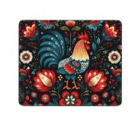 Alfombrilla De Ratón 25X30CM, Patrón De Arte Popular Polaco Tapete Escritorio Lavable Alfombra Raton Portátil Mousepad para Ordenador Oficina Escritorio