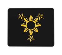 Alfombrilla De Ratón, 3 Estrellas Y Sol Filipino Filipinas Gaming Mouse Pad Ergonómico Alfombrilla Raton Multifuncional Alfombrilla De Ratón para Juegos para Ratón Juegos 25X30Cm