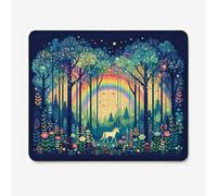 Alfombrilla de Ratón 320x260mm, Alfombrilla Gaming Escritorio Impermeable Patrón Cuento De Hadas/Unicornio, Deslizamiento Suave, Antideslizante, Accesorios de Escritorio, Mouse Mat W-O5234