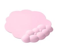 Alfombrilla de ratón 3D con reposamuñecas, ergonómica de gel de silicona suave para juegos, alfombrilla de mouse para PC y portátiles (rosa)