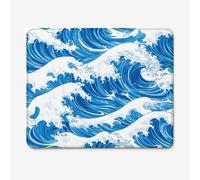 Alfombrilla de Ratón 400x300mm, Alfombrilla Gaming Escritorio Impermeable Patrón Japón/Ondas, Deslizamiento Suave, Antideslizante, Accesorios de Escritorio, Trabajo Mouse Mat W-O4706