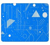 Alfombrilla de Ratón 420 x 350 mm, Azul Alfombrilla Ratón Lavable, k-4718 | Abstracto Mouse Pad Grande Gaming, con Bordes Cosidos, Base de Goma Antideslizante, Mousepad de Oficina y para Gaming en Casa