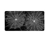Alfombrilla de Ratón 600 x 300 x 3mm Alfombrilla de Ratón Gaming Extendida de Gran Tamaño con Bordes Cosidos, Base de Goma Antideslizante y Almohadilla para Teclado, Telaraña Mouse Pad p-1021