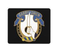 Alfombrilla De Raton 7.º De Caballería Garry Owen Alfombrillas Portátil Mouse Pad Superficie Antipolvere Alfombrillas Cuadradada para Home Office Computadora Oficina S