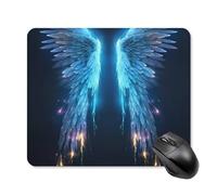 Alfombrilla De Ratón, ala De Ángel Antideslizante Alfombrilla De Ratón para Juegos Professional Mouse Mat para Trabajo Pc Juegos 25X30Cm